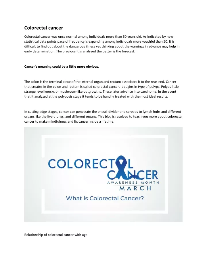 colorectal cancer