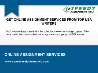 Get Realiable Assignment Help from Experts
