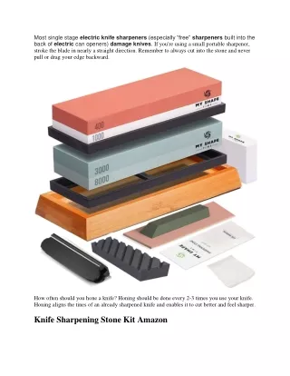 most single stage electric knife sharpeners