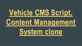 vehicle cms script