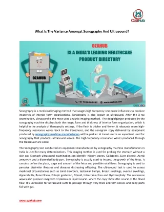what is the variance amongst sonography