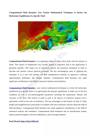 computational fluid dynamics uses various