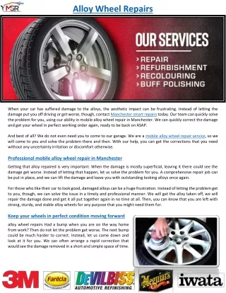 alloy wheel repairs