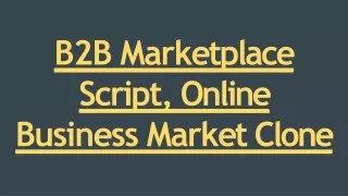 b2b mar k etplace