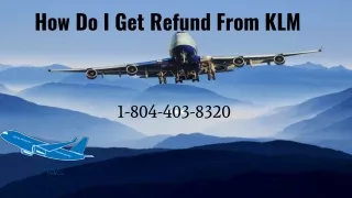 how do i get refund from klm
