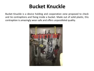 bucket knuckle