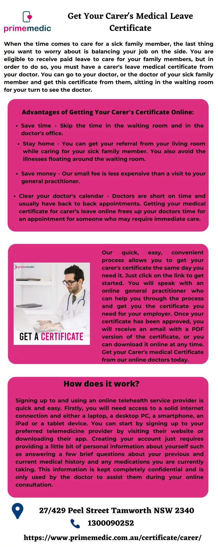 get your carer s medical leave certificate
