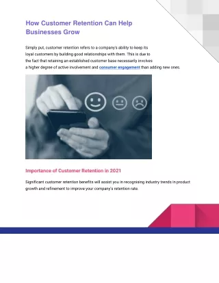 how customer retention can help businesses grow