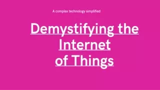 a complex technology simplified