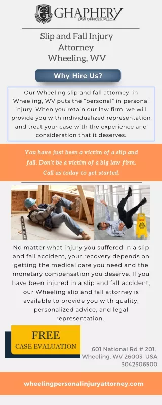 Slip and Fall Injury Attorney in Wheeling, WV