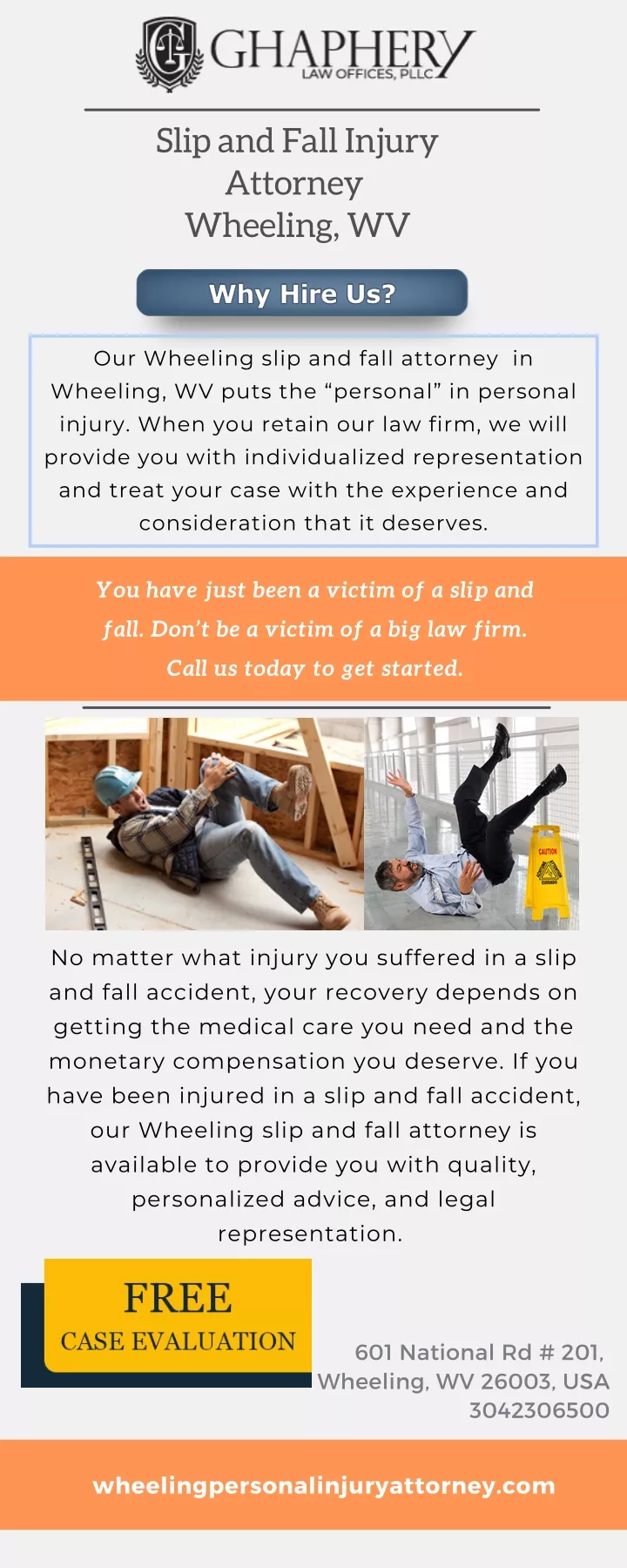 slip and fall injury attorney wheeling wv