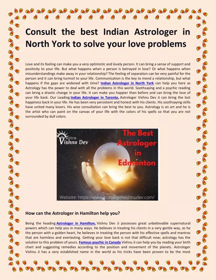 consult the best indian astrologer in north york