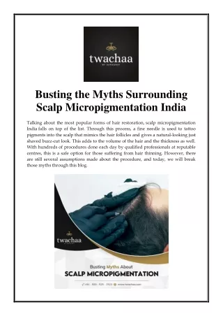 busting the myths surrounding scalp