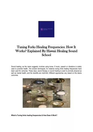 tuning forks healing frequencies tuning forks