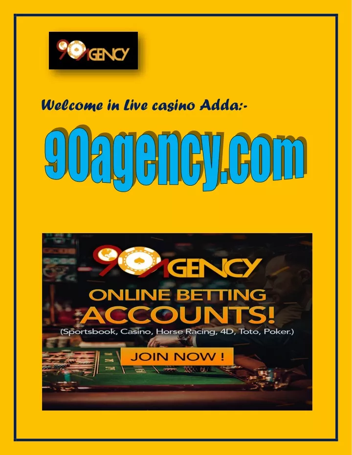 welcome in live casino adda