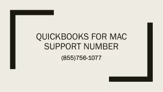 quickbooks for mac support number