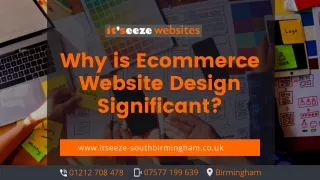 Why is Ecommerce Website Design Significant?