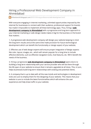 hiring a professional web development company