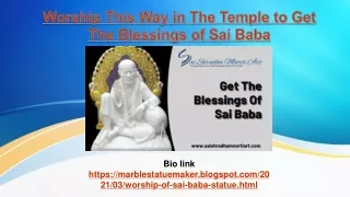 worship this way in the temple
