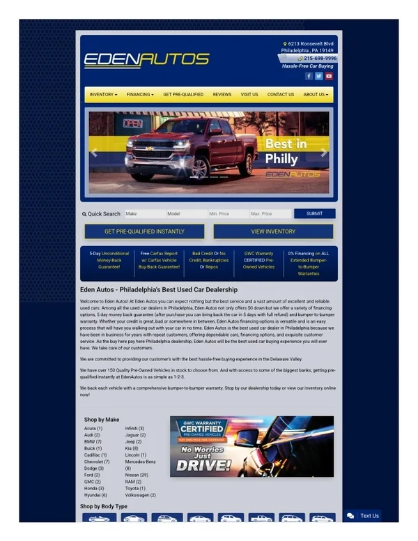 Used car for sale in Philadelphia
