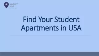 find your student apartments in usa