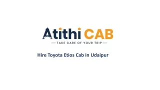 Hire Toyota Etios Cab in Udaipur