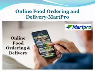 Online Food Ordering and Delivery-MartPro