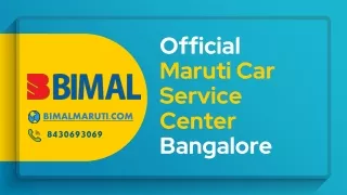 Official Maruti Car Service Centre, Bangalore