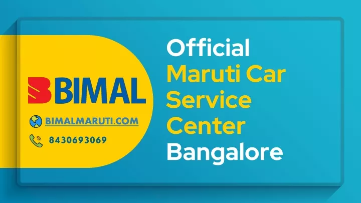 official maruti car service center bangalore