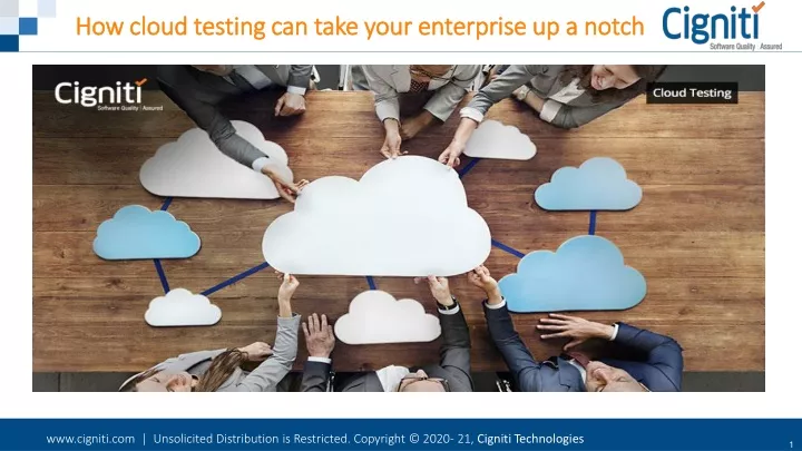 how cloud testing can take your enterprise
