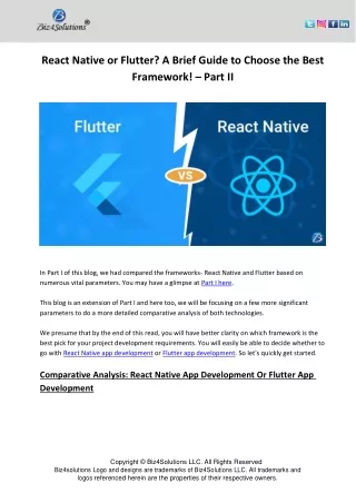 react native or flutter a brief guide to choose