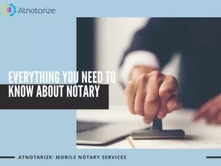 Everything You Need to Know About Notary