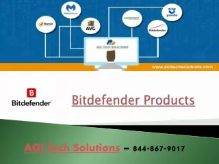 Bitdefender Products - 844-867-9017 - AOI Tech Solutions