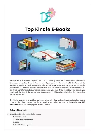 top kindle e books