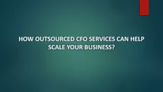 Why to hire Outsourced CFO Services for your Small Business?