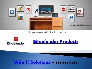 Bitdefender Products - 8889967333 - Wire IT Solutions