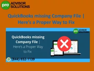 quickbooks missing company file here s a proper way to fix