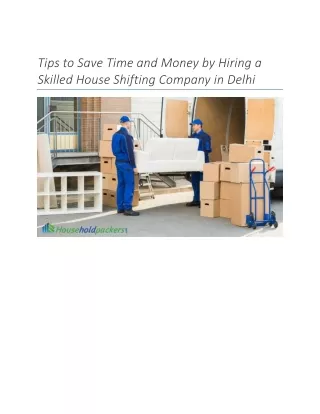 tips to save time and money by hiring a skilled
