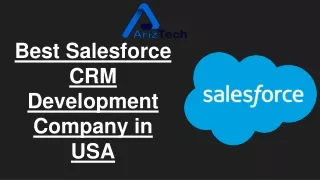 Best Salesforce CRM Development Company in USA- ArizTech