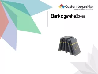 blank cigarette boxes