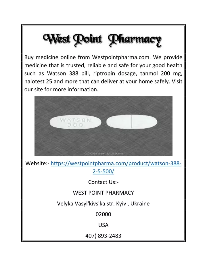 buy medicine online from westpointpharma