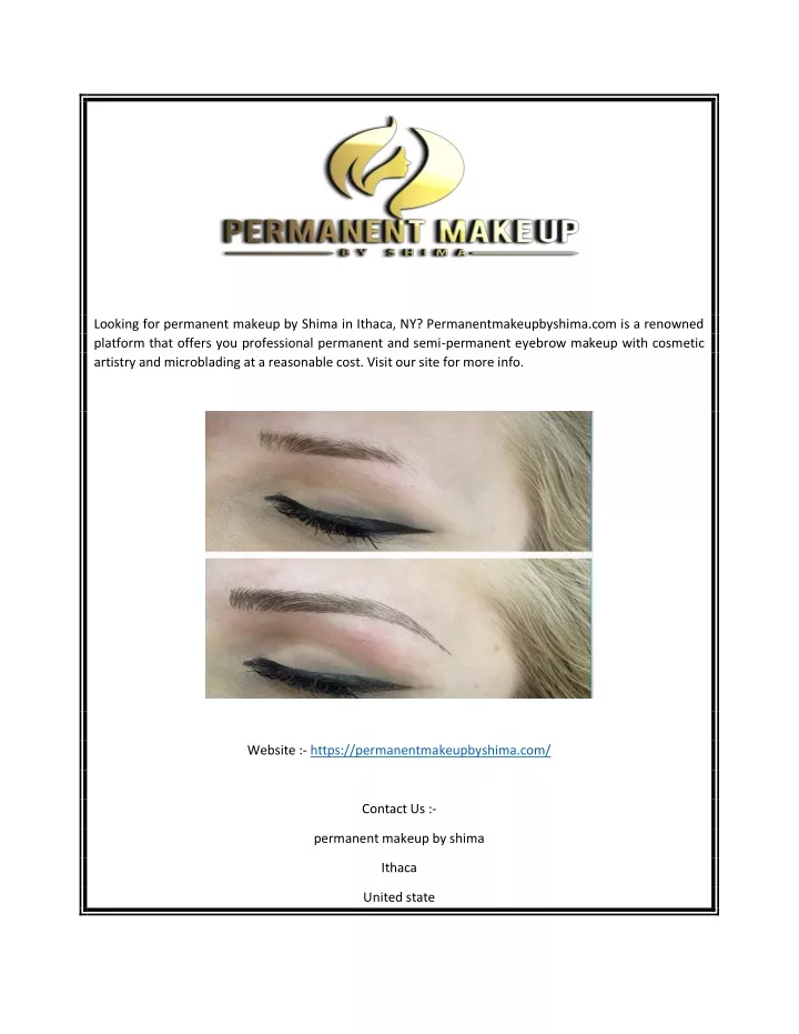 looking for permanent makeup by shima in ithaca