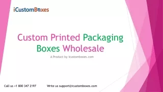 custom printed packaging boxes wholesale