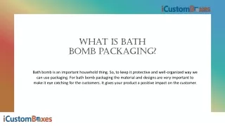 what is bath bomb packaging