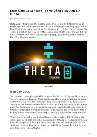 theta coin l g to n t p v ng ti n i n t theta