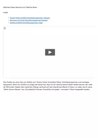 Wie spart man - Standmixer Testsieger 2016 ?    Jetzt informieren 2020