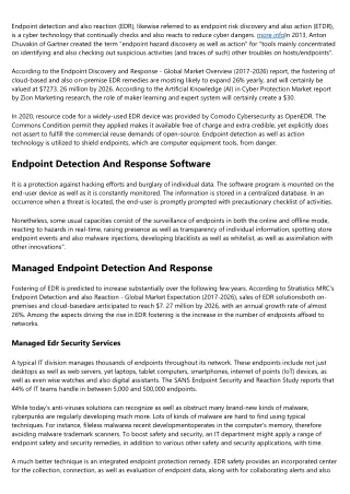 endpoint detection and also reaction edr likewise