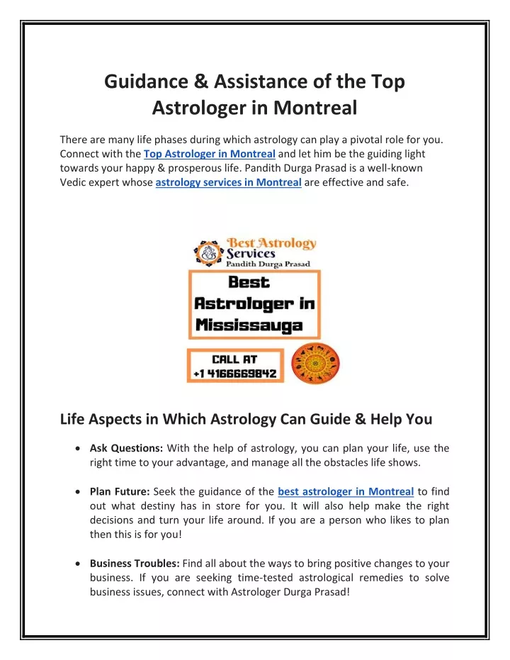 guidance assistance of the top astrologer
