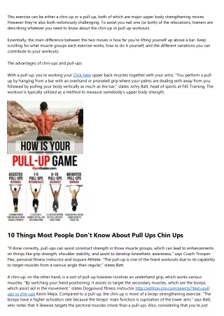 How To Get More Results Out Of Your How To Get Better At Chin Ups