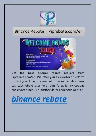 binance rebate piprebate com en
